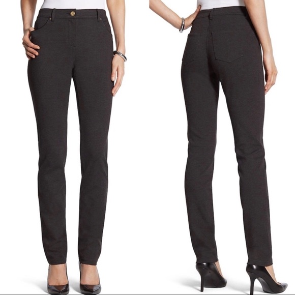 Chico's Pants - Chico’s Slimming Peyton Gray Pants SHORT 16 PLUS